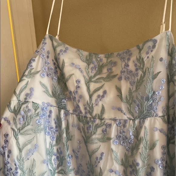 Petal & Pup Blue and White Maxi Dress - Picture 5 of 11